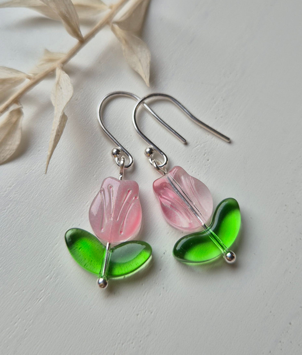 Tulppaani korvakorut Misty Rose