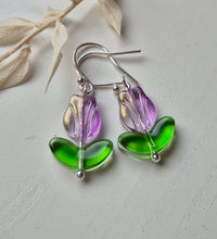 Tulppaani korvakorut Violet