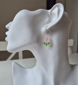Tulppaani korvakorut Misty Rose